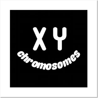 XY CHROMOSOMES WHITE Posters and Art